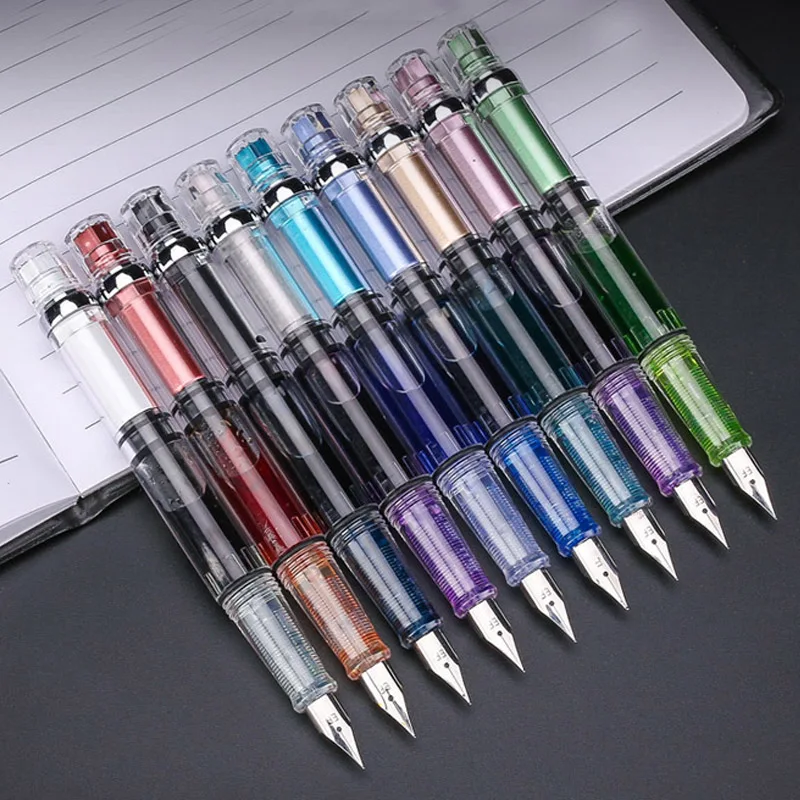 Прозрачная авторучка большой емкости 0 38 мм чернильные ручки dolma kalem Caneta