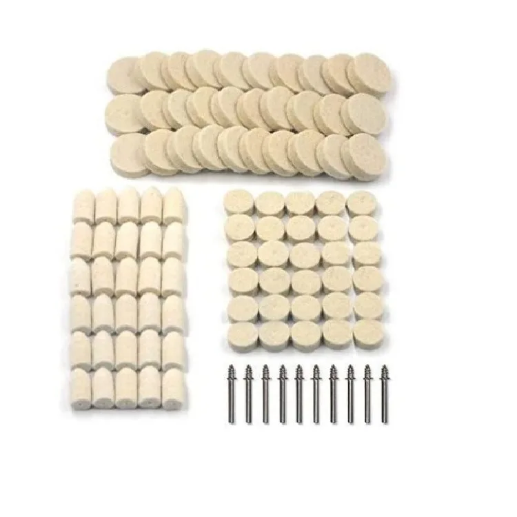 

100PC wool polishing wheel set, electric grinder crane grinder accessories combination grinding, polishing and cutting