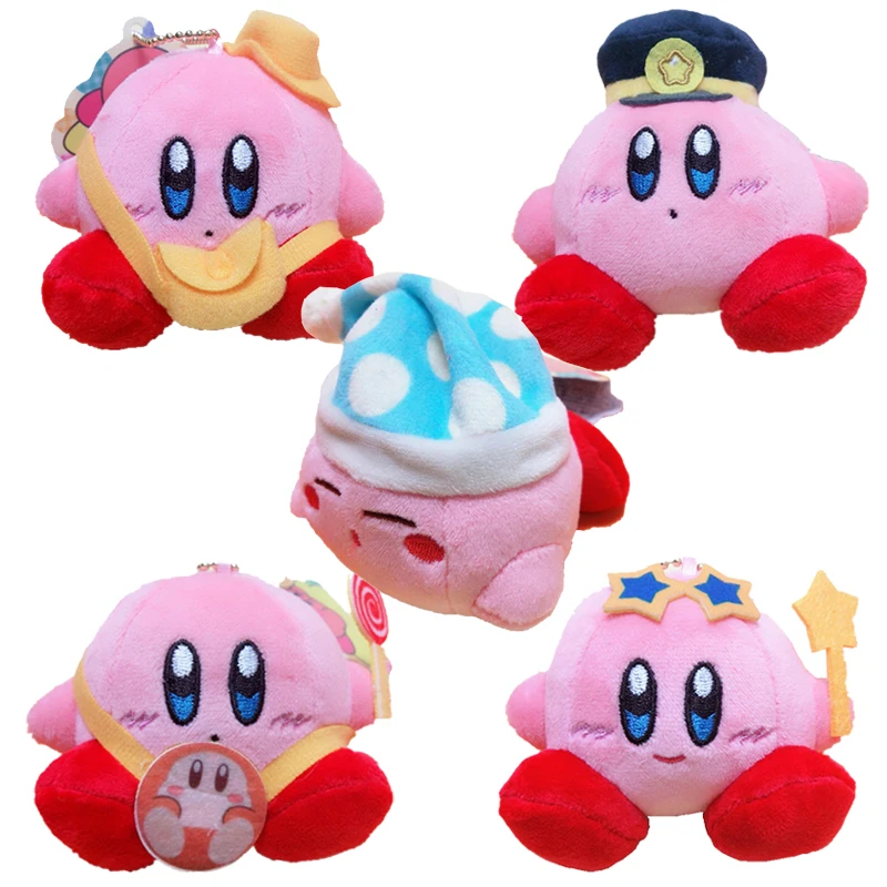 

8 см Мультяшные мягкие звезды, друзья, Kirby Cos, игрушечные плюшевые игрушки, аниме кавайные милые мягкие плюшевые сумки, подвески для девочек, к...