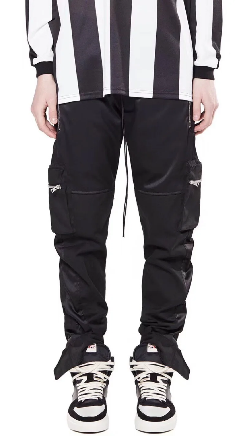 QoolXCWear хип-хоп шаровары мужские брюки для пробежек 2019 черные Jogger эластичная талия