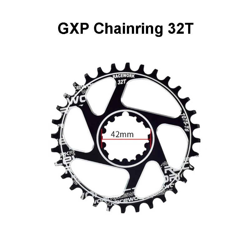 GXP Chainring 32T RACEWORK система велосипеда 170 мм MTB GXP шатун с цепным кольцом 32T 34T 36T 38T w/Нижний Кронштейн для SRAM XX1 XO1 X1 GX XO X9 - Цвет: GXP Chainring 32T