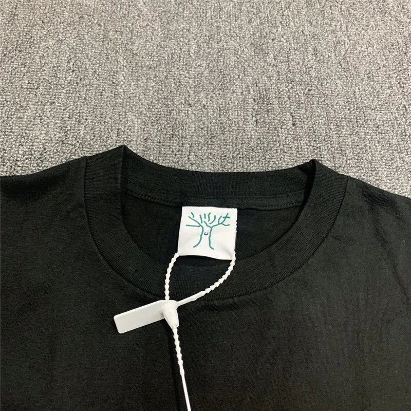 

Vintage Foam Printing Vegetables T-shirts Men Women 1:1 High Quality T shirts Tee Tops