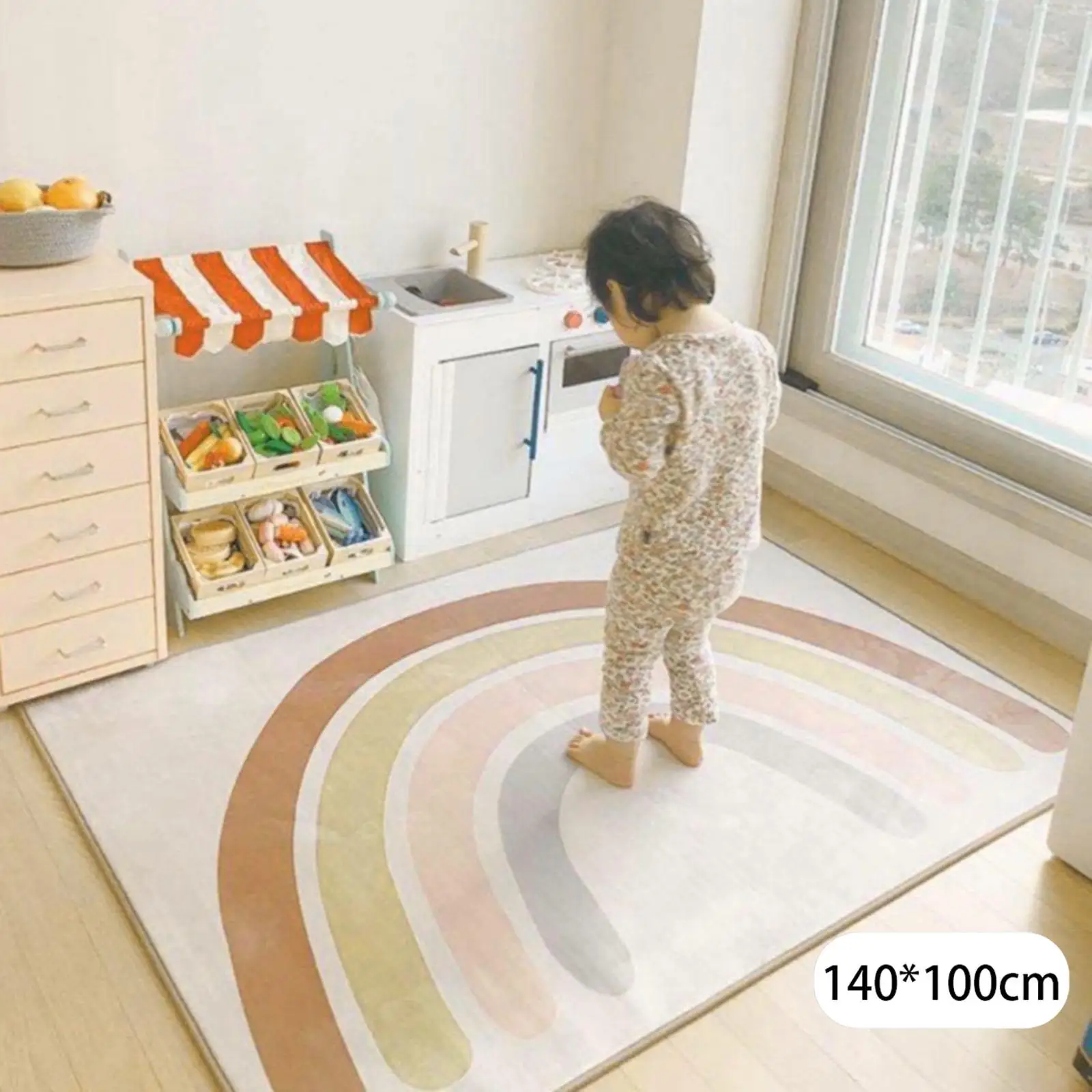 Мягкий Радужный Детский ковер декоративное детское одеяло для ползания игровой