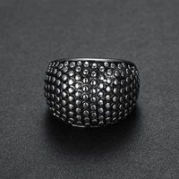 megin d vintage personality simply style round hemp dot tianium mens rings for men father lover friend fashion gift jewelry