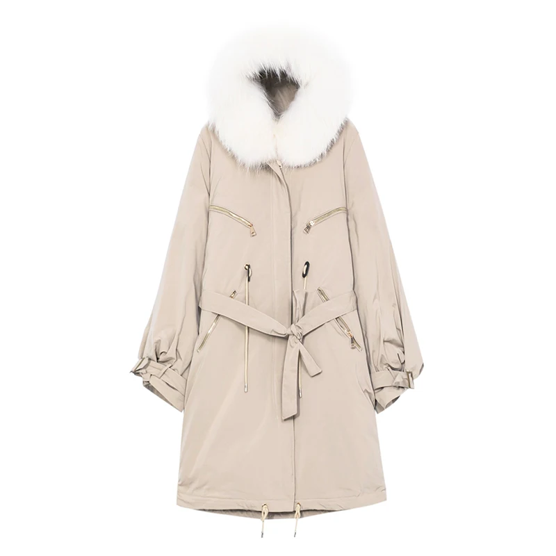 Winter Jacket Coat Winter Women's Down Jacket Fur Collar Hooded Parka Cotton Thick Warm Outwear Coats