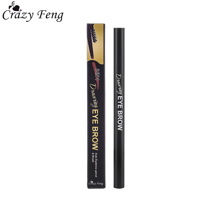 Водостойкий макияж для глаз тинт бровей с двойной головкой ручка татуажа