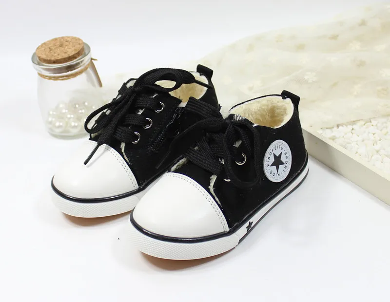 Кроссовки унисекс для маленьких мальчиков и девочек с высоким берцем звездами