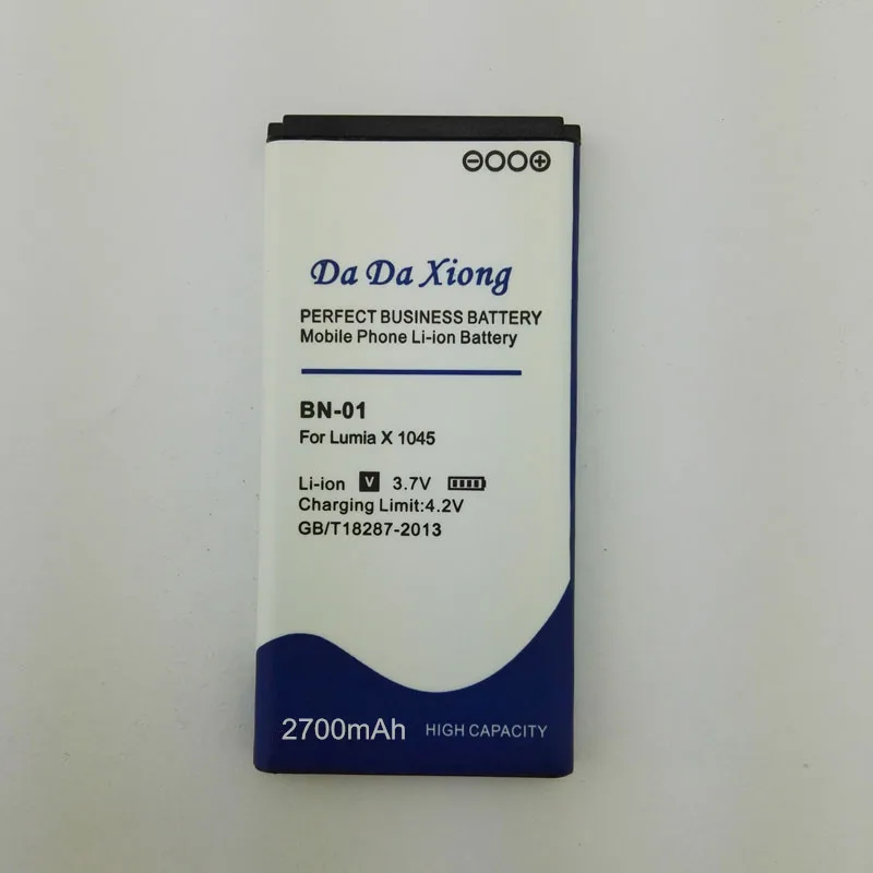 2700mAh BN 01 BN01 литий ионный аккумулятор для телефона NOKIA X 1045 RM 980 Normandy / X2 + Plus 1013 X2DS|battery