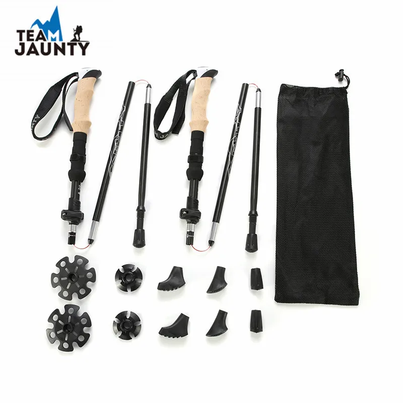 2 лечебные алюминиевые складные походные палки трекинговые трость для ходьбы |