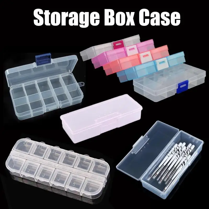 Пластиковая маленькая коробка для хранения специальный инструмент маникюра