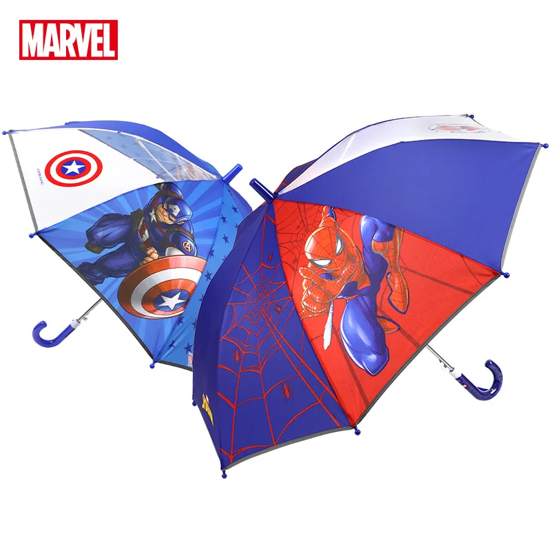 Disney Children Umbrella for Boy Spiderman Cartoon Long Handle Kids Children's Tools Rain Parasol |