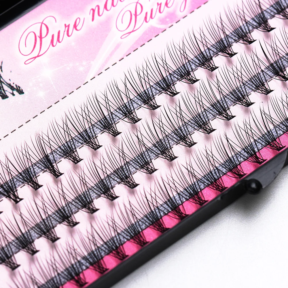 

1Set 10D 0.10Thickness C Curl Professional Individual Cluster False Eyelashes Grafting 3D Russia Volume Reusable Handmade Lashes