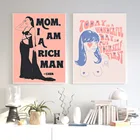 Винтажная Картина на холсте с феминистской художественной печатью, плакаты и принты с цитатами, самолюбимая картина феминизма для гостиной, домашний декор
