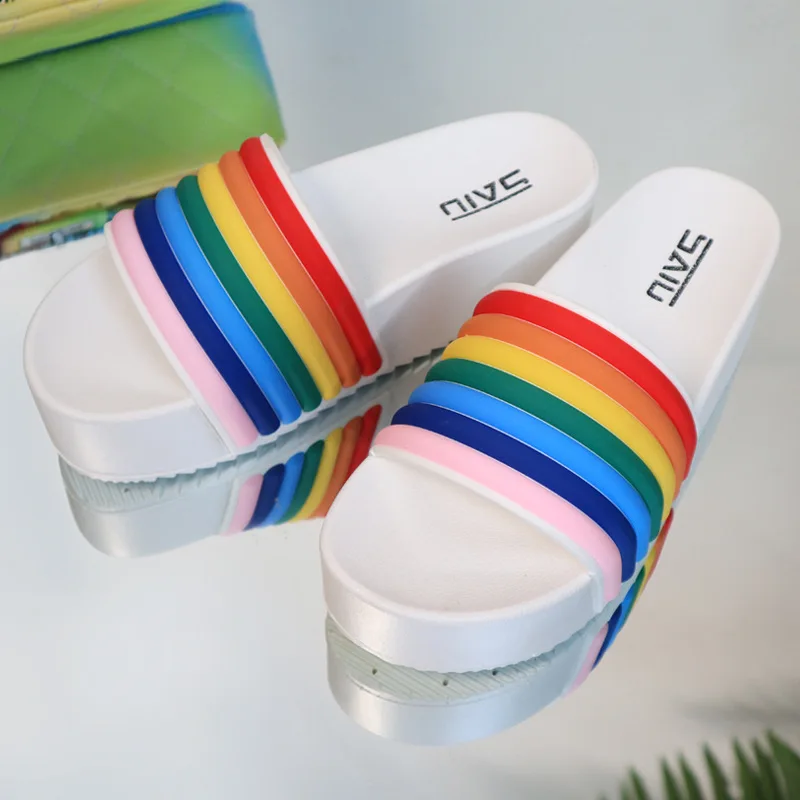

2021 Summer Women Sandal Slippers Platform Outdoors Slippers Thick Bottoms Beach Flip Flops Slippers Beach Slides Shoes
