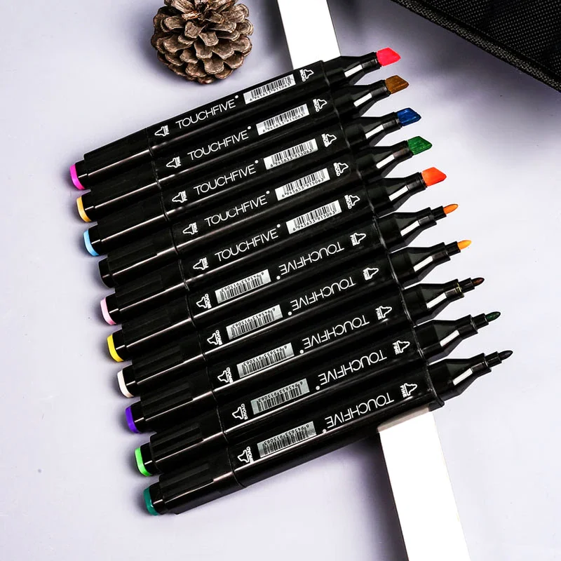 

60PCS Color Art Markers Set Dual Headed Artist Sketch Oily Alcohol based markers For Animation Manga