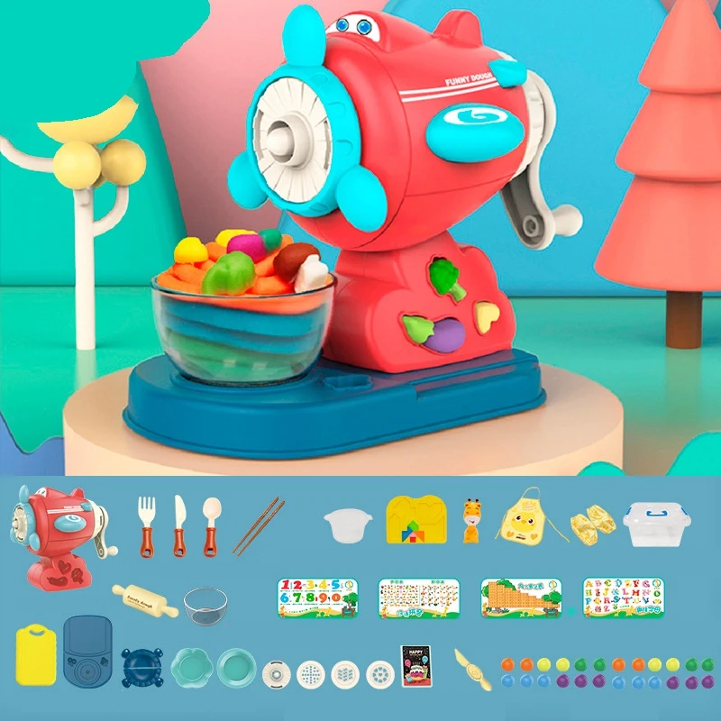 

Детский игровой набор теста «сделай сам» Для малышей с инструментами устройство для изготовления лапши машина для лапши и формы для печень...