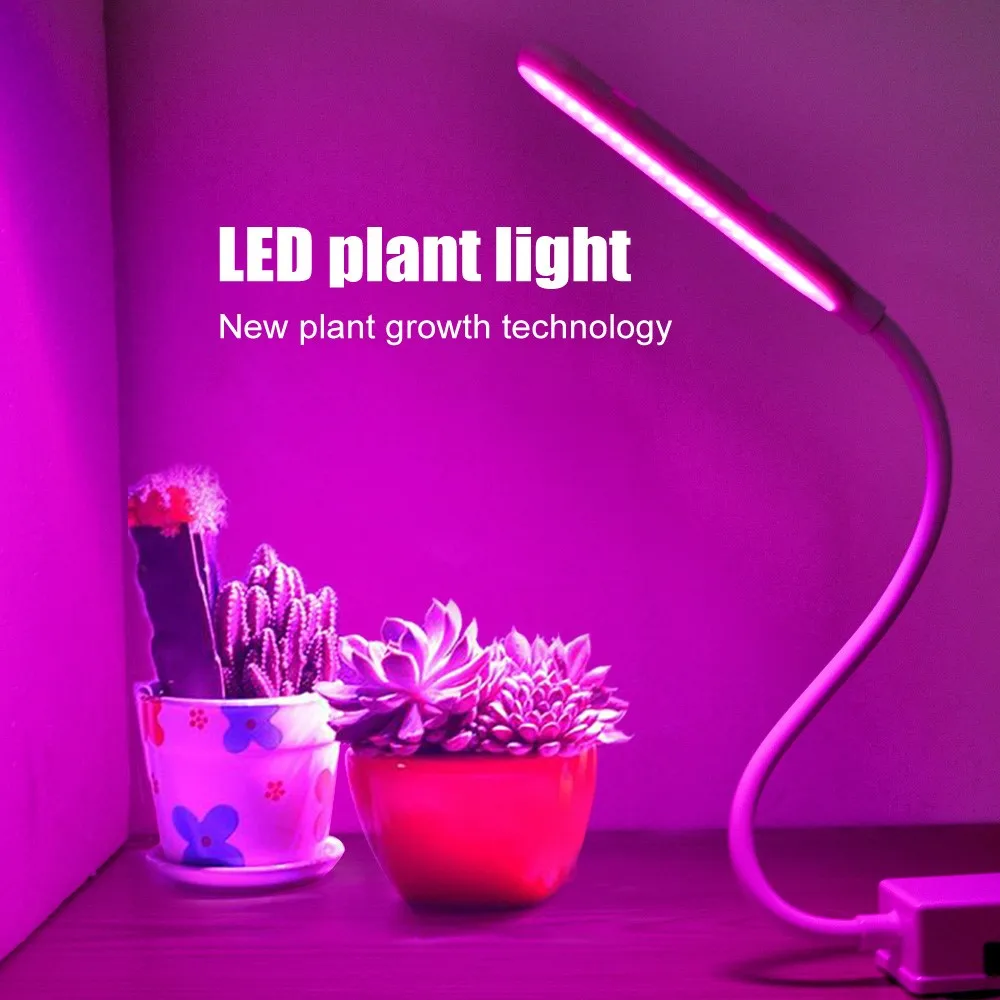 

LED Grow Light USB Low Voltage Household Plant Light Full Spectrum 3/5W Magnetic Growing Lamp for Vegetables Succulents