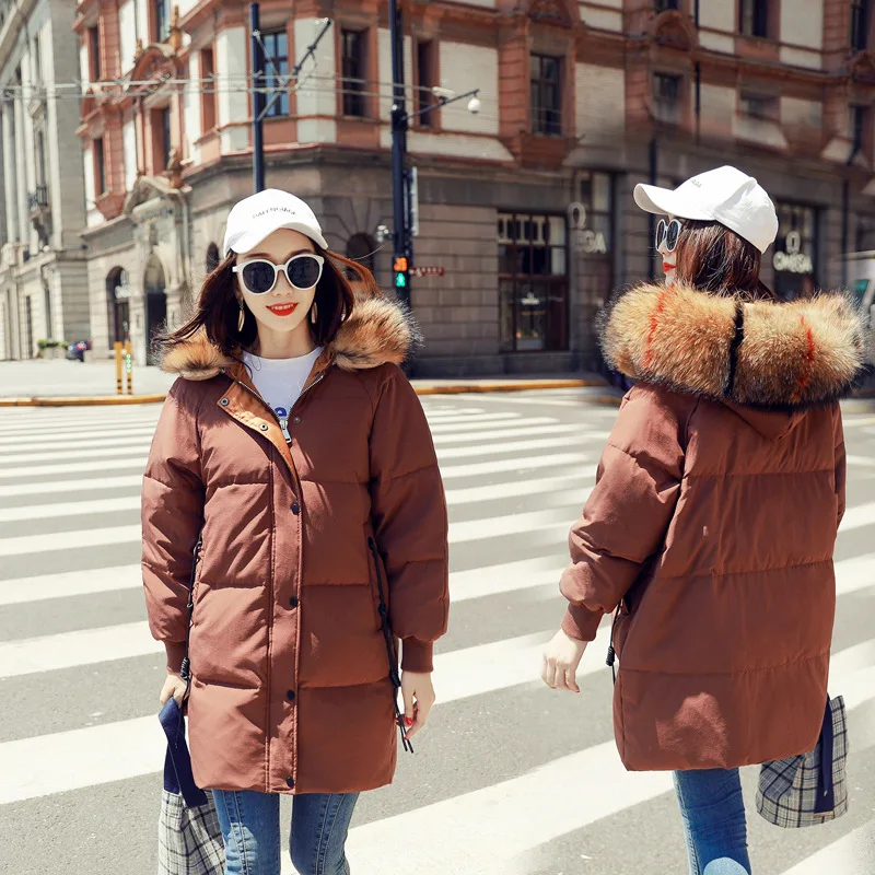 Женский пуховик 2019 повседневные Теплые Длинные куртки на белом утином пуху с