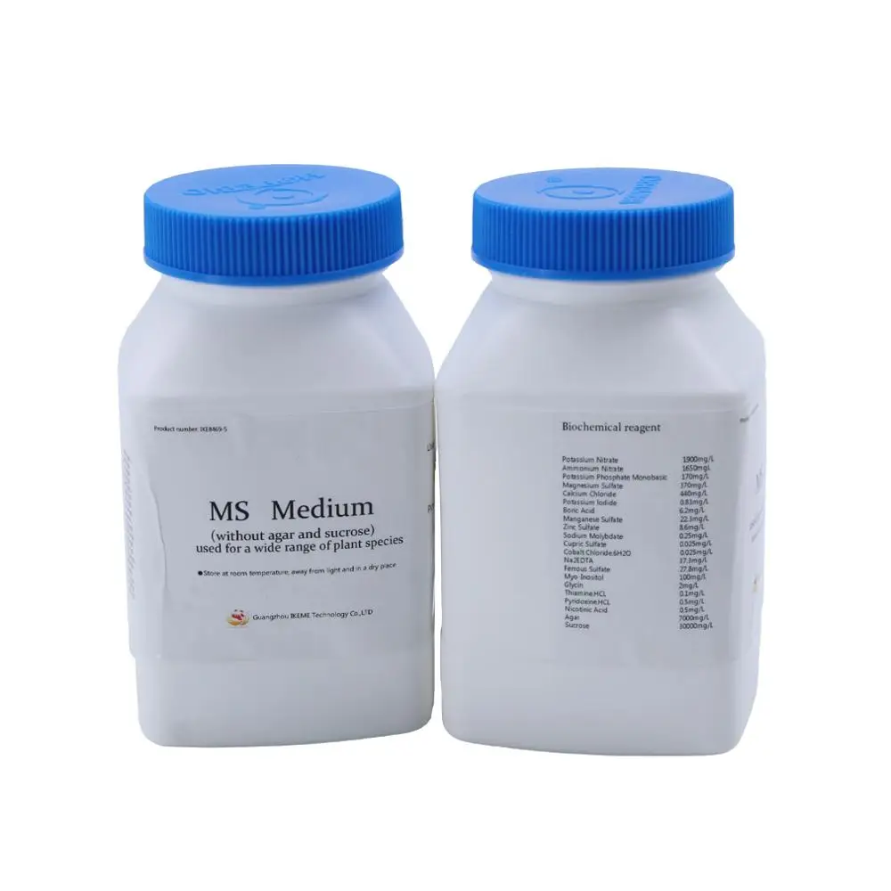 Лабораторная химия 250 г Murashige Skoog средний уровень Ms культивирование тканей