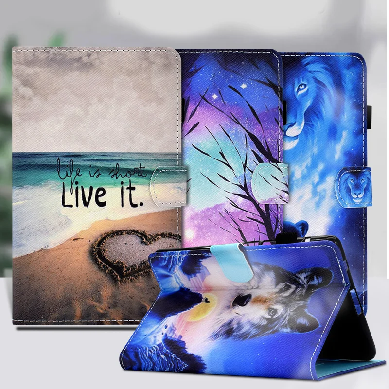 

For Huawei Tablet Case For Huawei MatePad T8 Kobe2-L09 Kobe2-L03 8.0'' PU Leather Flip Stand Cover Soft Silicone Coque mediapad