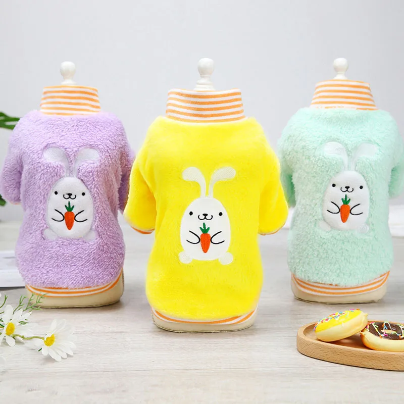

Cute Fleece Cat Hoodies Pullover Turtleck Sweatshirt Sweater Winter Warm Dog Clothes Newest Hoody Coat Pet Clothing Dog Outfit L