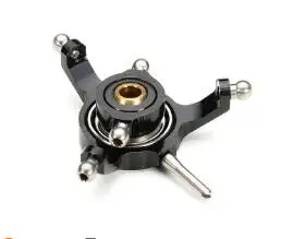 Металлическое обновление Swashplate для XK K110 K120 Запчасти для радиоуправляемого вертолета XK.2.K110.017 - Цвет: Черный
