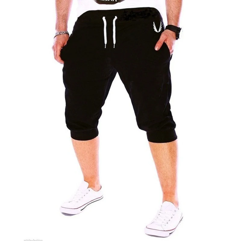 Мужские спортивные шорты ZOGAA однотонные джоггеры до колен штаны для отдыха