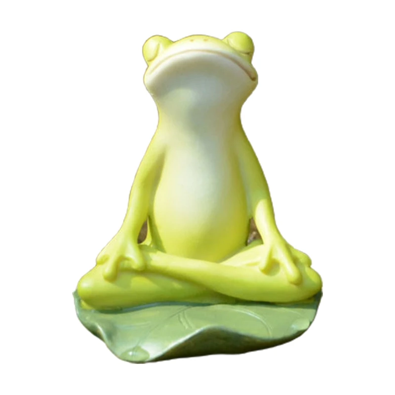 Игрушка лягушка ручной работы милые тихие фигурки модель для дома детской