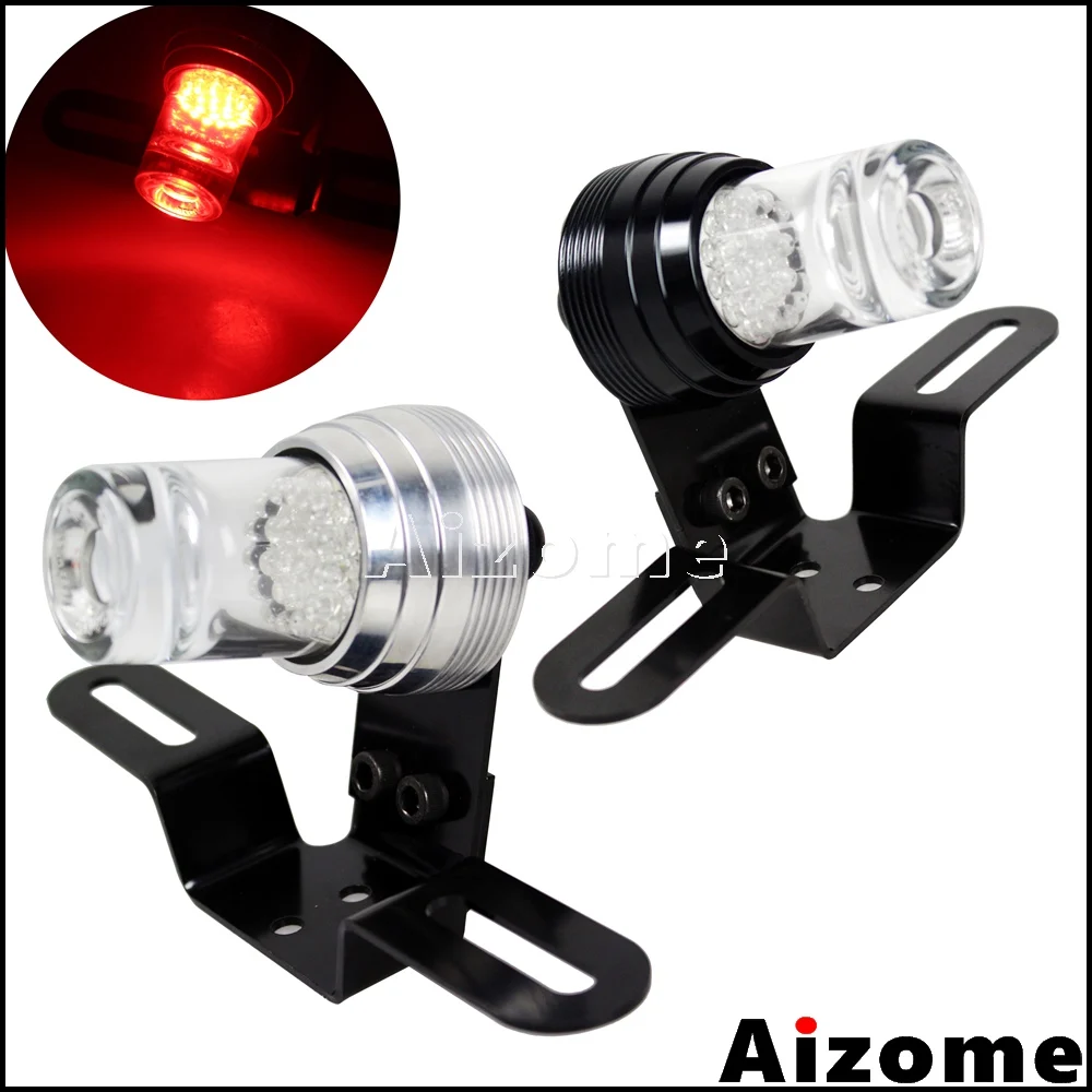 Мотоциклетный светодиодный задний фонарь с кронштейном Красный стоп сигнал для