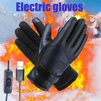 1 pair of electrically heated usb gloves motorcycle racing winter heated gloves usb high temperature heat heated gloves