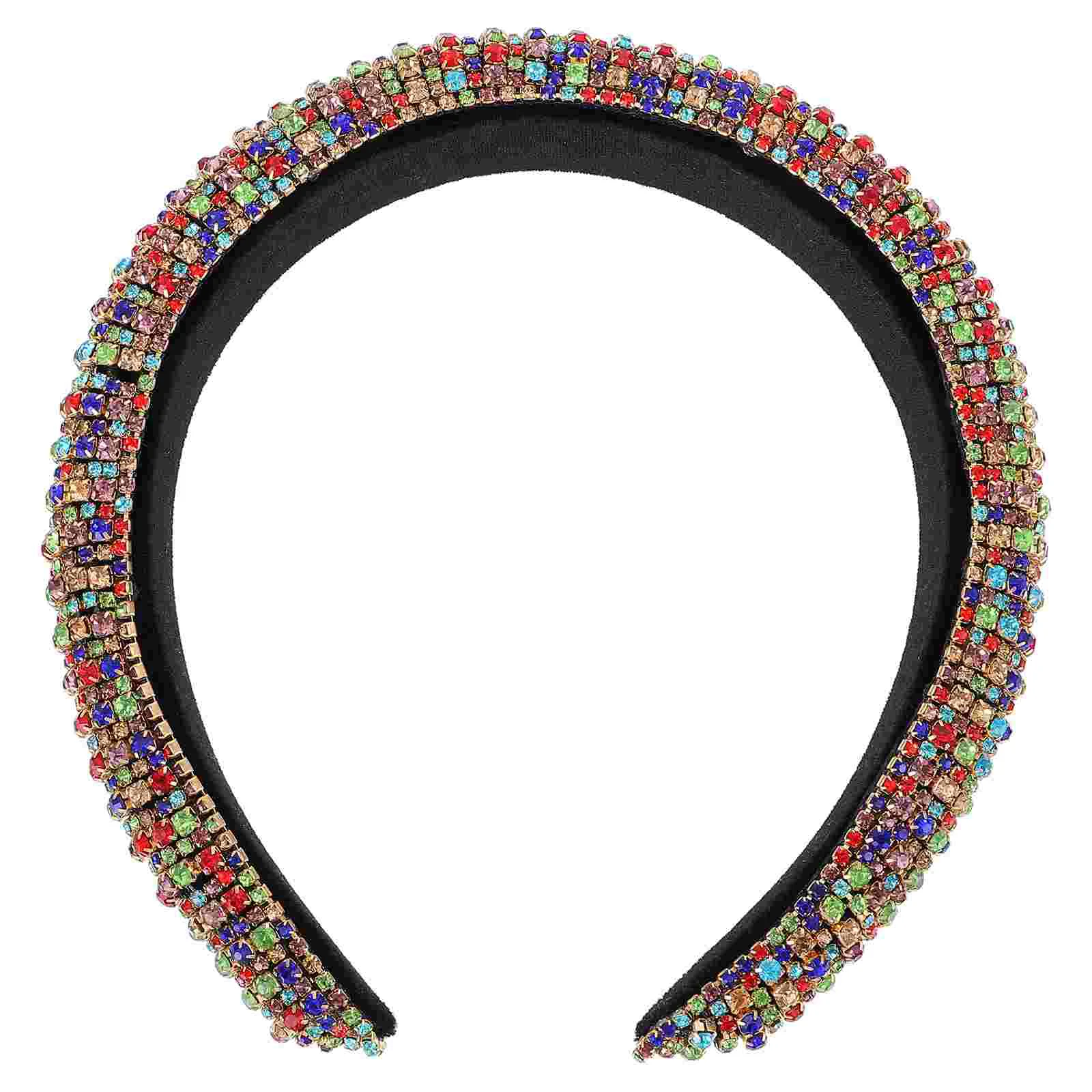 

Rhinestone Hairhoop Exquisite Headband Lady Hairhoop Party Hairband