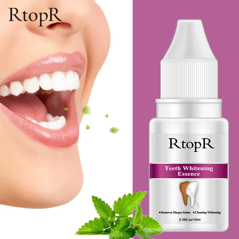 

RtopR Teeth Whitening Essence Remove Stains Yellow Teeth Treatment Dental Oral Hygiene Smoke Coffee Plaque Whitening Tooth Care