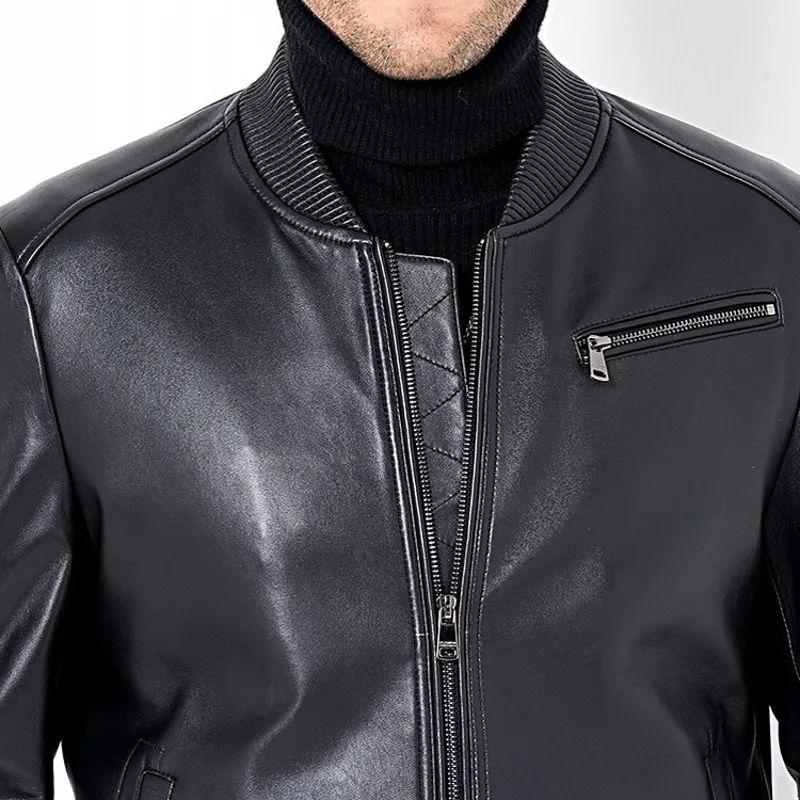 Новинка 2020 мужская куртка-бомбер из натуральной кожи ветровка для пилота пальто