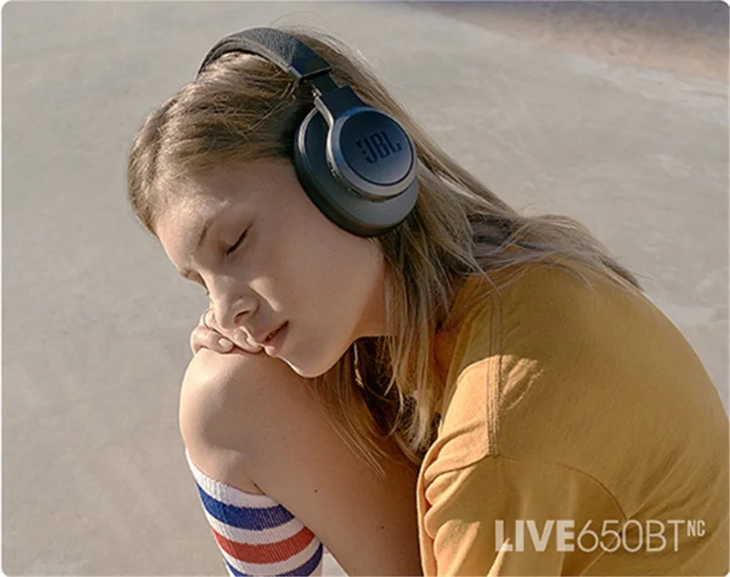 JBL LIVE 650BTNC Bluetooth наушники аудио шумоподавление AI Smart Voice беспроводные наушники для сотового телефона динамическая игровая гарнитура
