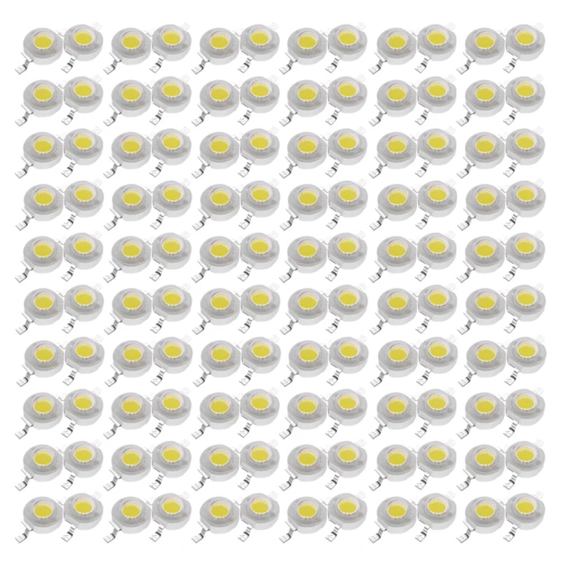 

Новые светодиодные балки высокой мощности, 120 шт., 1 Вт, светодиодные Белые лампы 6000K светильник излучатель света, лампы, бусины, сделай сам, ос...