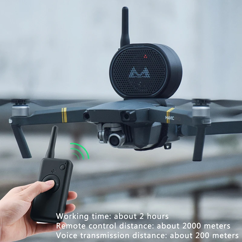 

Drone Speaker Megaphone For Drone Camera Aerial Broadcasting With A Loudspeaker 2000m Control Distance