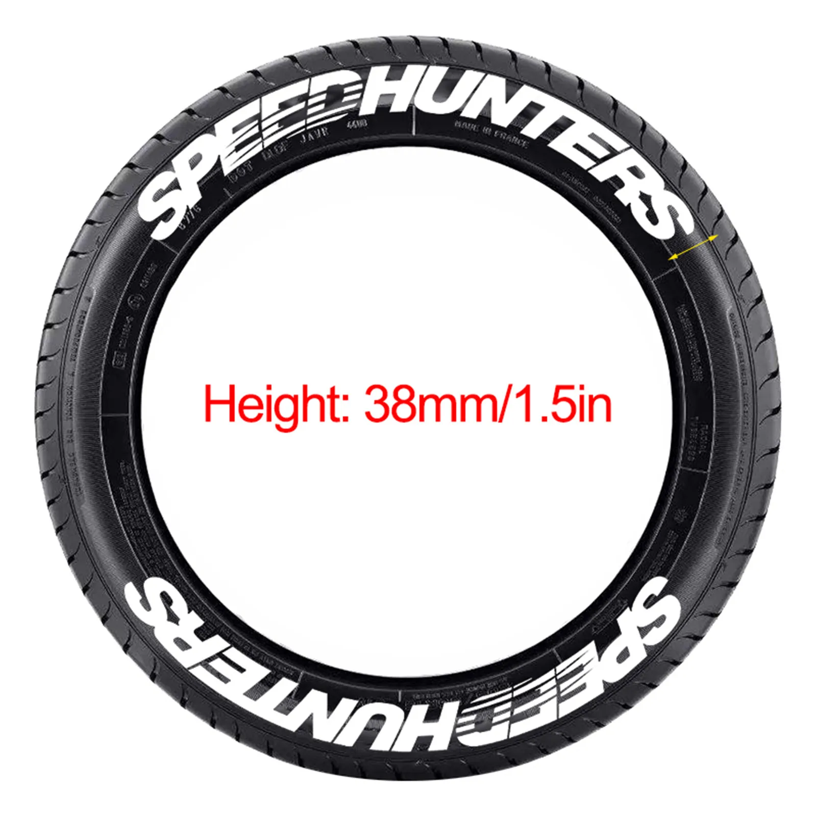 

Car Tire Wheel Sticker Rubber Letters Tire Sticker Universal 3D Logo Auto Motorcycle Tires Stickers Wheels Label DIY Car Styling