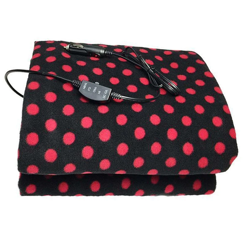 Автомобильное электрическое нагревательное одеяло 12 В решетка флис