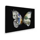 Картина Бабочка И Доллар на холсте с подрамником  Российской производство  Крепление в подарок