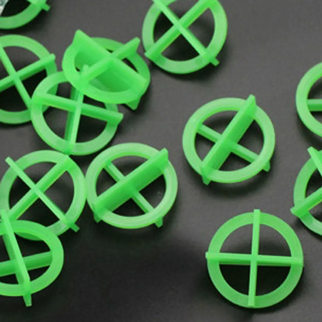 50 шт. пластиковые разделители для выравнивания базовой плитки зеленый и белый