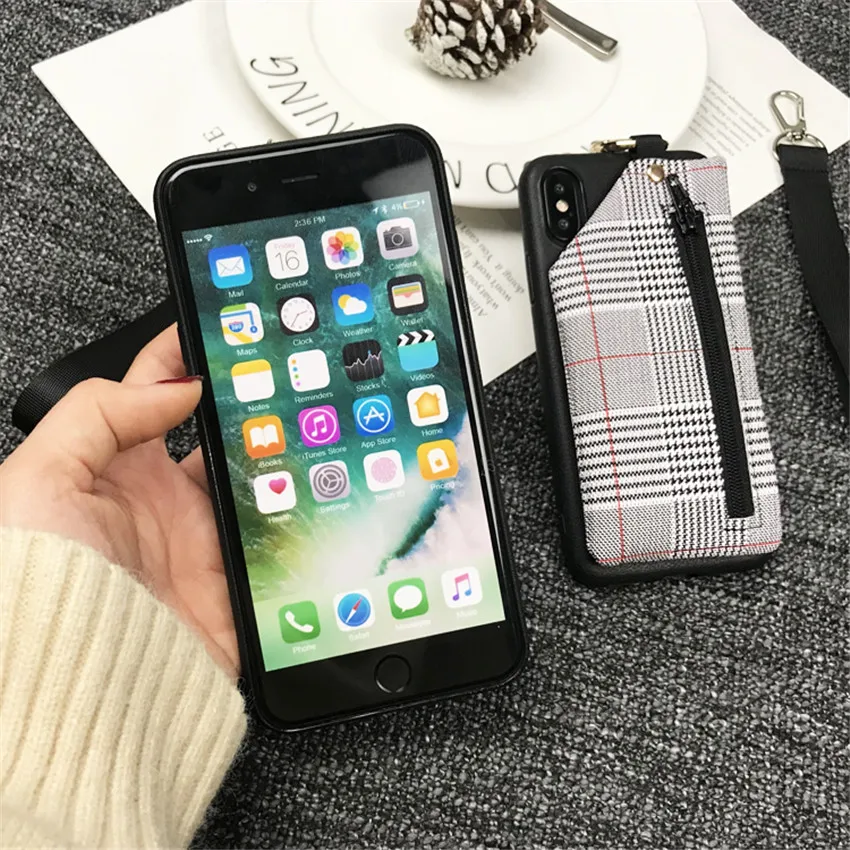 Кожаный чехол-бумажник для карт телефона с держателем iPhone 11 pro 6 8Plus XS чехлы