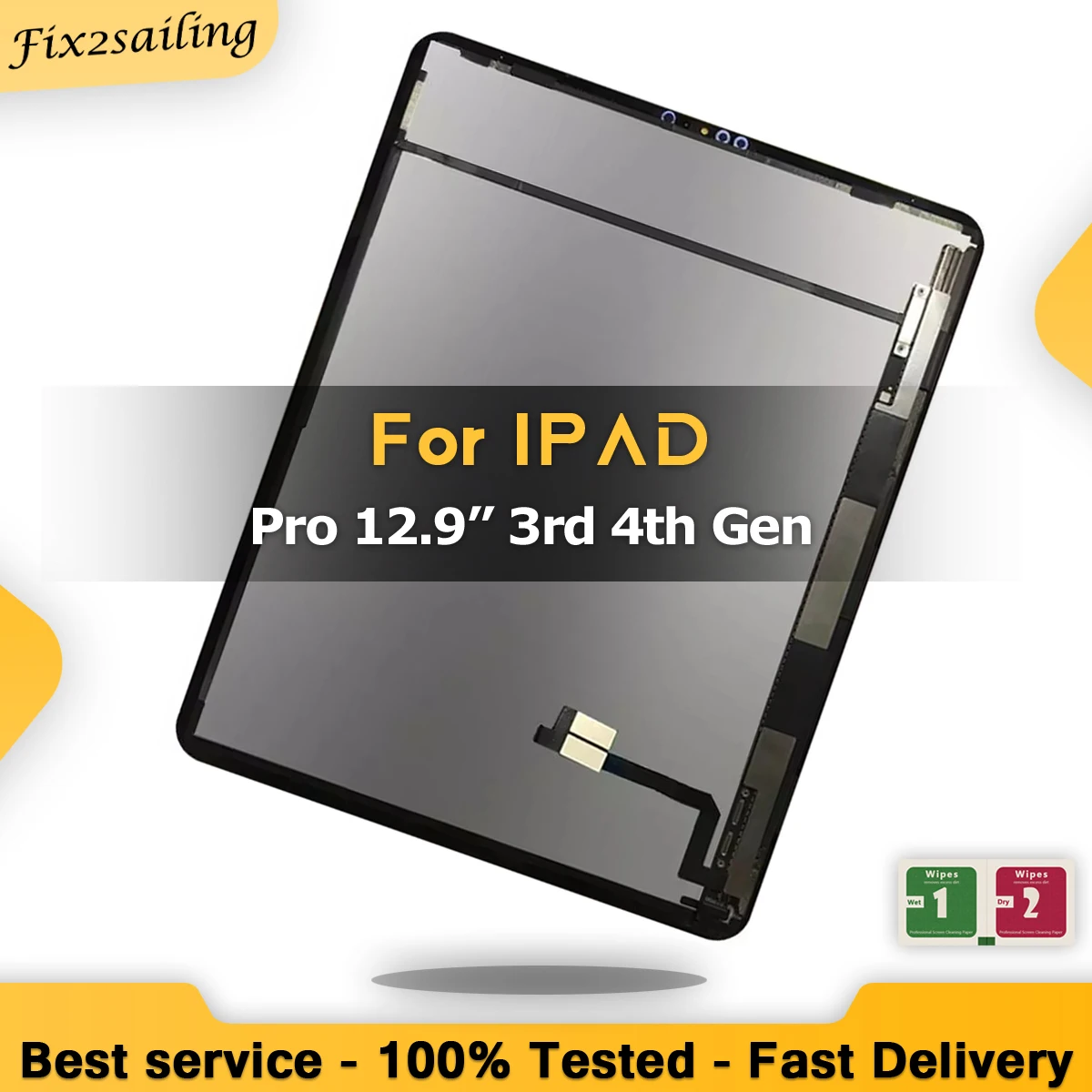 ЖК-дисплей с сенсорным экраном в сборе для iPad Pro 12 9 дюйма 3-го 4-го поколения A1876 A1895