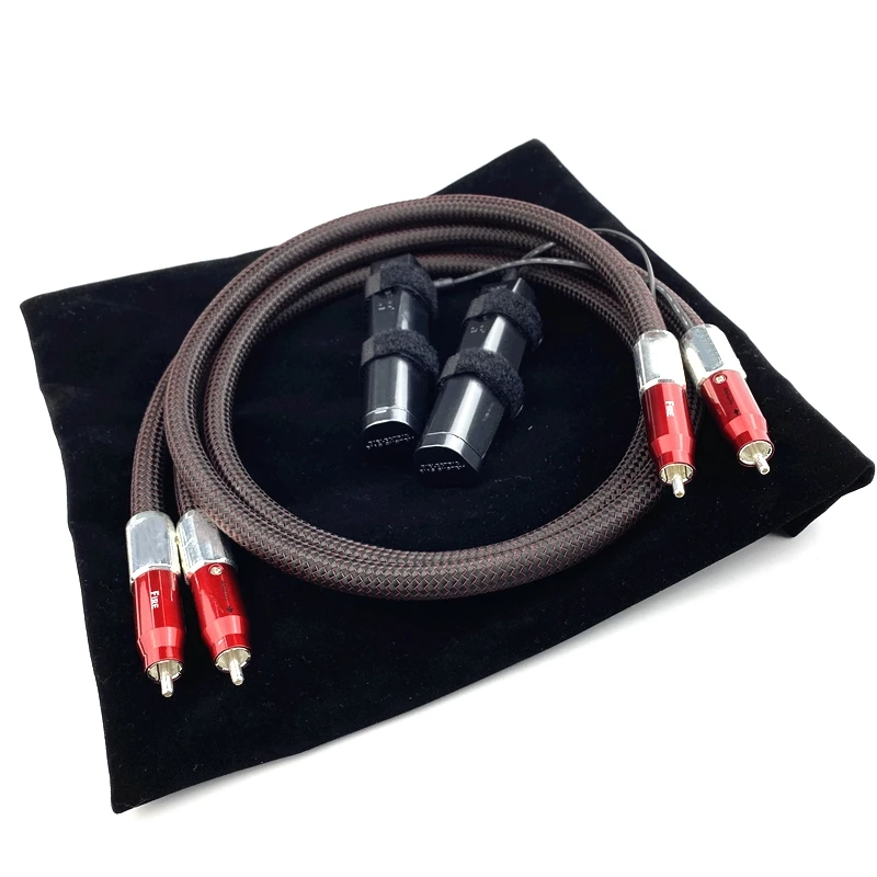 

HIFI High-end Audiophile Hi-End FIRE Analog RCA Interconnect Cable with 72V DBS