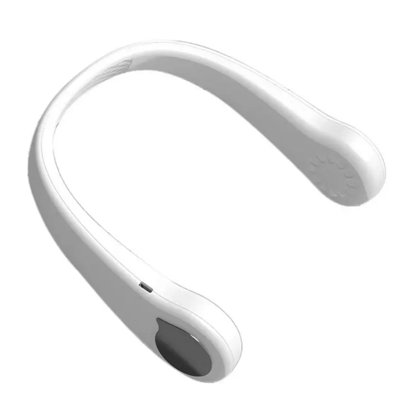 

Small Portable Hanging Neck Fan Wearable Leafless Electric Fan Summer Cooling Shopping Outdoor Trip Decorative