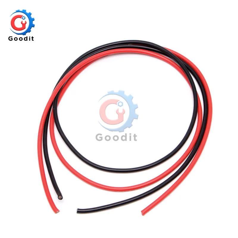 1 пара черный/красный два 12 AWG 6 5 футов Калибр силиконовый провод гибкий