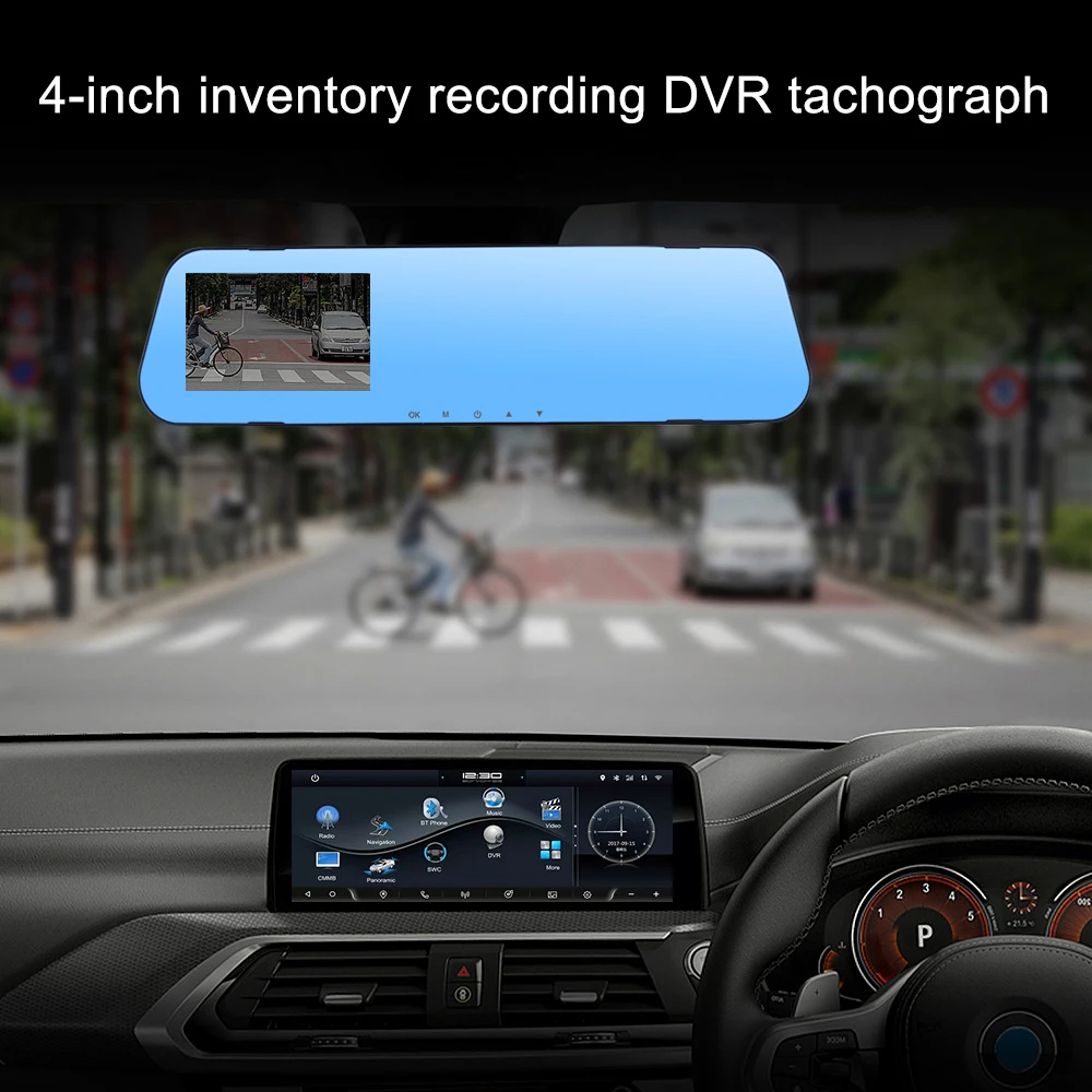 

Автомобильный видеорегистратор, HD 1080P, 4 дюйма, широкоугольный