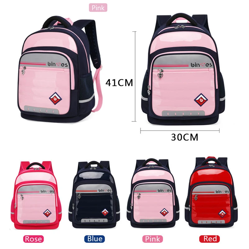 SUN EIGHT PU Leather School Bags Orthopedic Backpack For Girls Children School Bag Waterproof