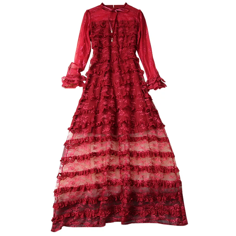 Элегантное женское многослойное нарядное платье с рюшами для выпускного вечера