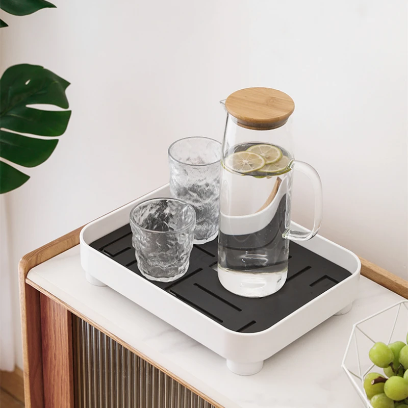Minimalism and Modern Tea Tray Decoration Black White Nordic Style Set Multifunctional Square Storage 2021 | Дом и сад