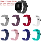 Ремешок силиконовый для Huami Amazfit BipGTSPolar IgniteGarmin Vivoactive 3, спортивный браслет для наручных часов, умные аксессуары, 20 мм